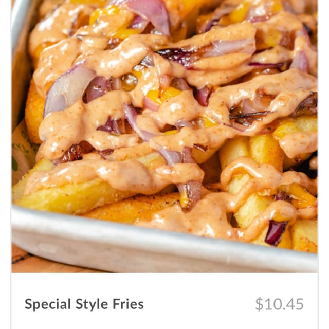 Photo of the dish “special style fries”