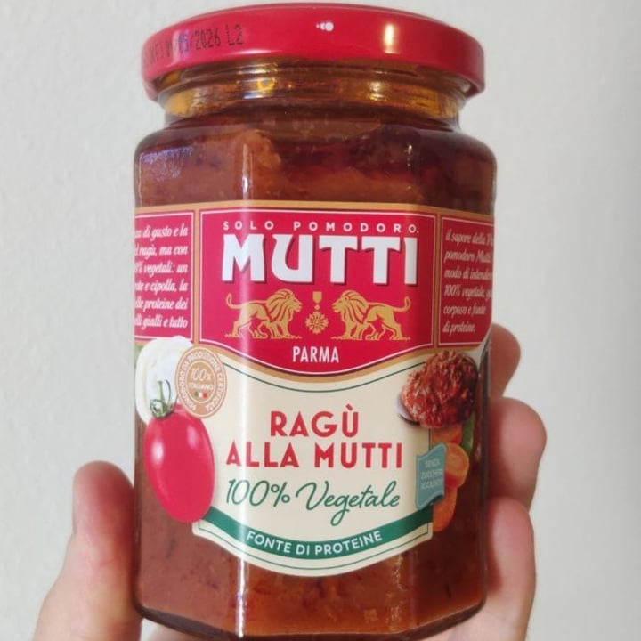 photo of Mutti Ragù Alla Mutti 100% Vegetale shared by @lllobaa on  04 Nov 2024 - review