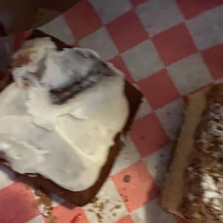 photo of Cats Luck carrot bar with cream cheese icing shared by @allycat38 on  20 Sep 2025 - review