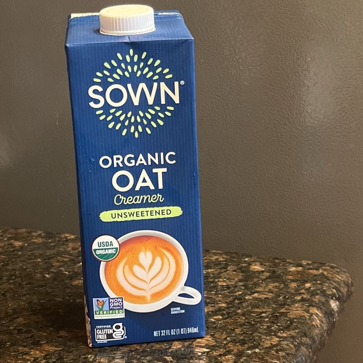photo of Sown Organic Oat Creamer Unsweetened shared by @trashpicksticks on  23 Jan 2024 - review
