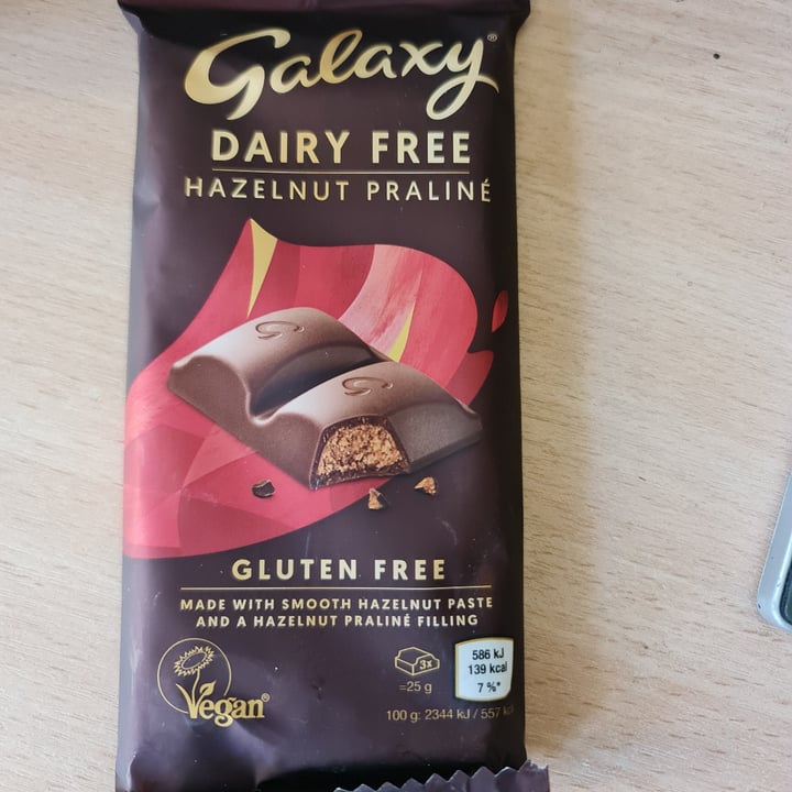 photo of Galaxy Hazelnut praliné Dairy Free shared by @veganeileen on  06 Feb 2025 - review