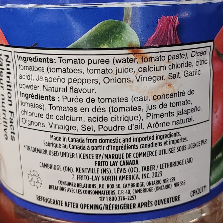 photo of Tostitos Medium Salsa shared by @theveglife on  20 Mar 2024 - review