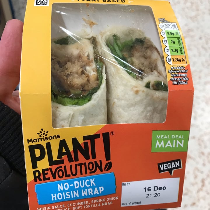 photo of Plant Revolution no-duck hoisin wrap shared by @scottye on  16 Dec 2023 - review