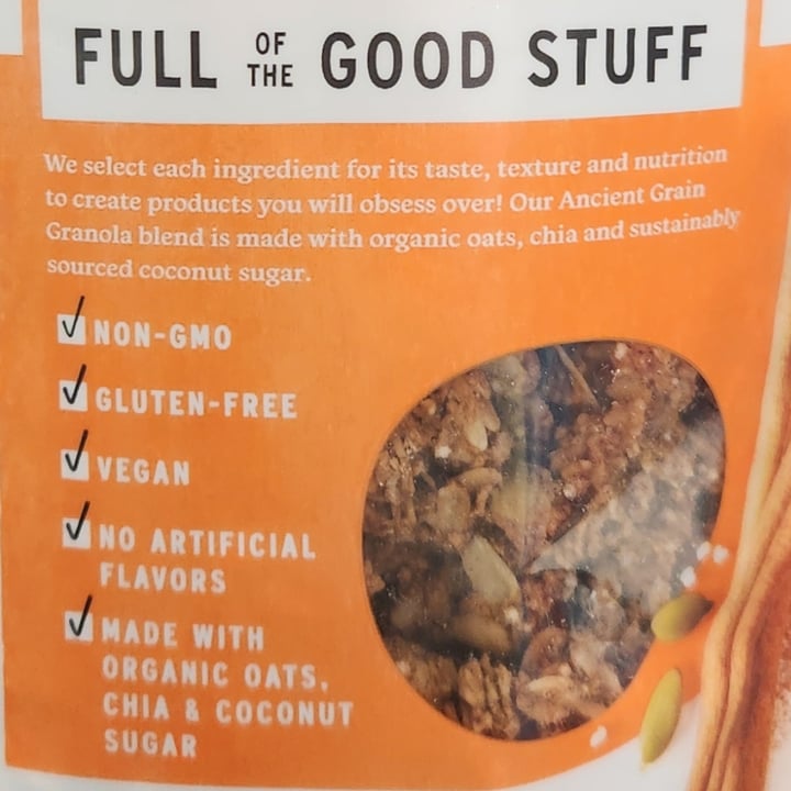 photo of Purely Elizabeth Pumpkin Cinnamon Ancient Grain Granola shared by @brtjohns on  27 Sep 2025 - review