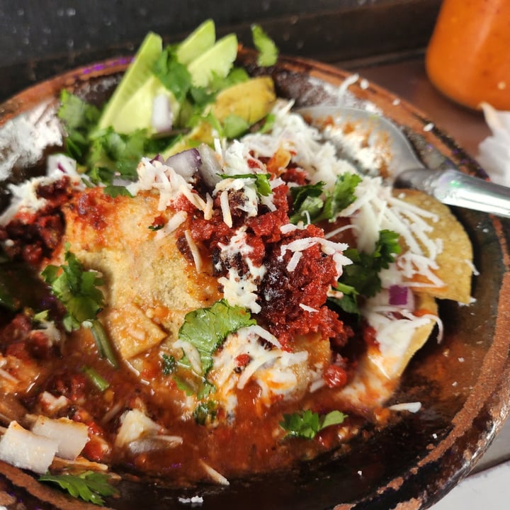 photo of Mandragora vegan chilaquiles chorizo shared by @gabriellademartino on  26 Dec 2023 - review