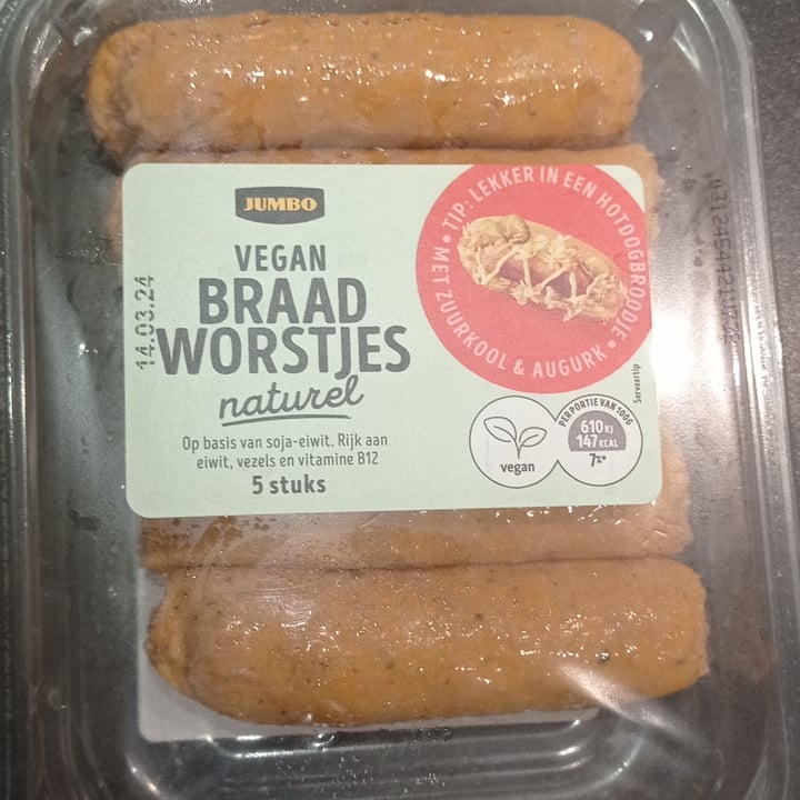 photo of Jumbo vegan braadworstjes shared by @nuriawashungry on  10 Mar 2024 - review