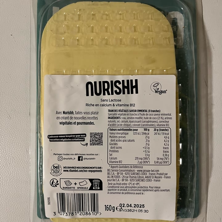 photo of Nurishh tranches saveur emmental shared by @crislince on  06 Jan 2025 - review