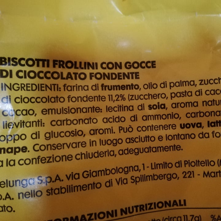 photo of Esselunga - Smart Frollini Con Gocce Di Cioccolato shared by @laval on  10 Mar 2024 - review