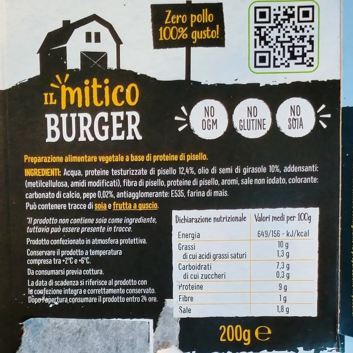 photo of la fattoria veg Burger Zero Pollo 100% Gusto , No OGM, No Glutine ,no Soia shared by @marta1977 on  17 Sep 2023 - review