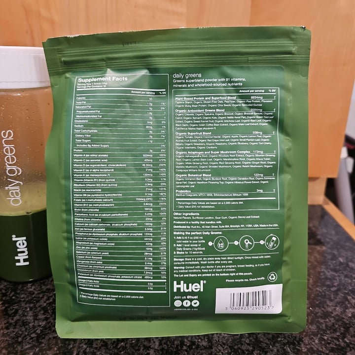photo of Huel Daily Greens shared by @hanbanann on  23 Jan 2024 - review
