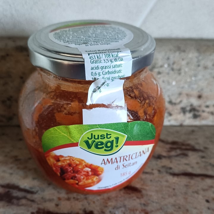 photo of Just Veg! (ALDI Italy) amatriciana di seitan shared by @moniquepn on  27 Oct 2023 - review