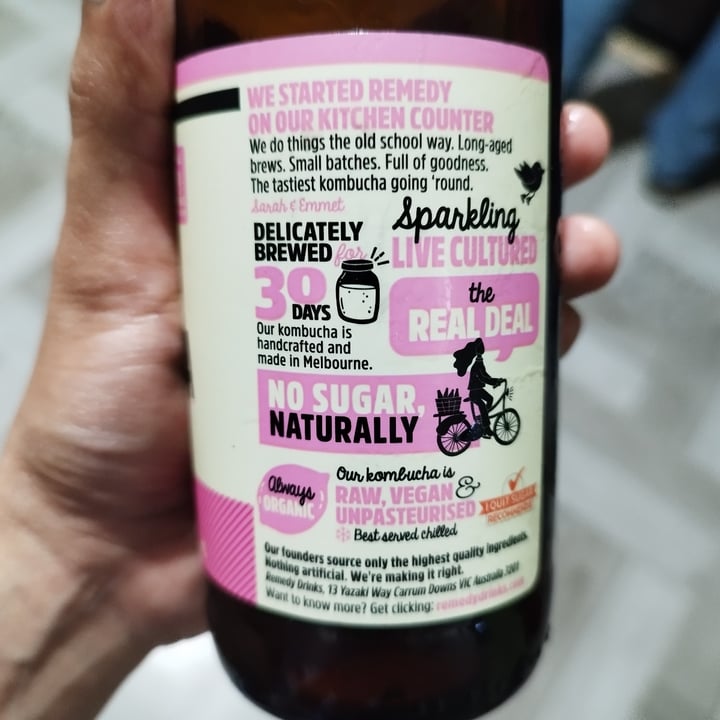 photo of Remedy Kombucha Raspberry Lemonade shared by @purrple on  26 Mar 2024 - review