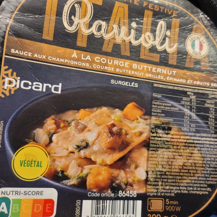 photo of Picard Ravioli à la courge butternut, sauce aux champignons shared by @peggi14 on  27 May 2025 - review