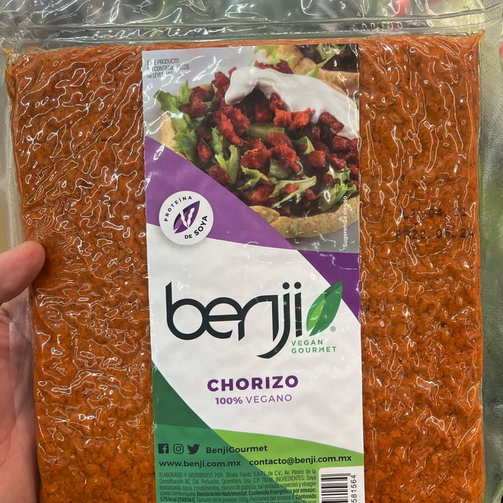 photo of Benji Vegan Gourmet Chorizo Vegano shared by @lizmunoz7211 on  28 Apr 2024 - review