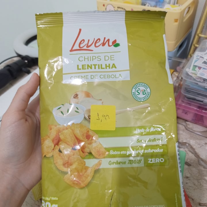 photo of Leven Chips Lentilha+creme De Cebola shared by @chuusavethebees on  27 Sep 2023 - review