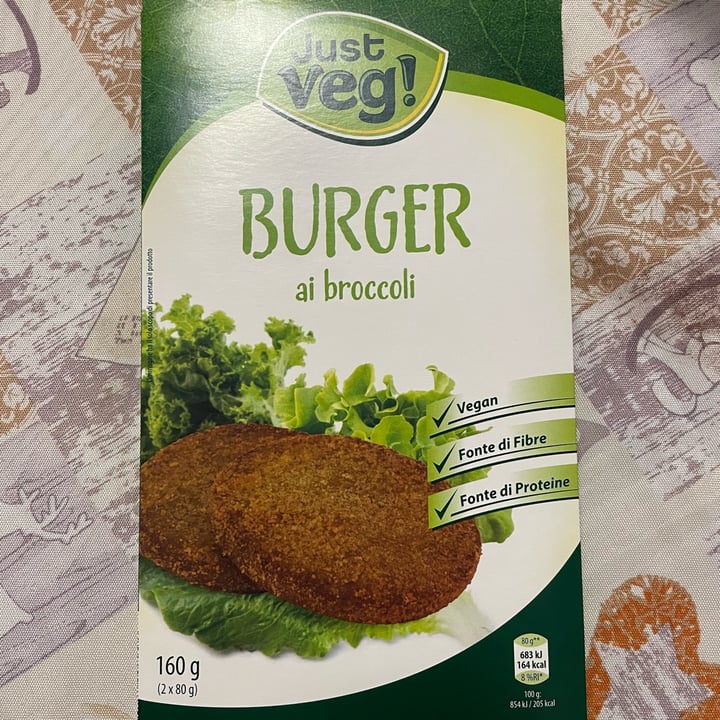 photo of Just Veg! (ALDI Italy) Burger Ai Broccoli shared by @saracarenza on  01 Feb 2024 - review