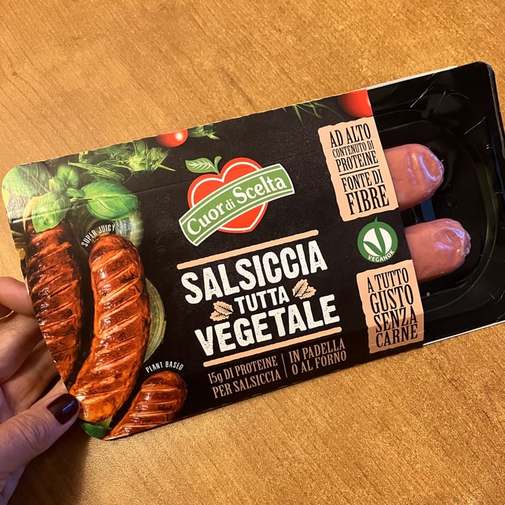 photo of Cuor di scelta Salsiccia Tutta Vegetale shared by @hellf on  23 Jul 2024 - review