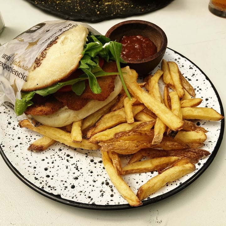 photo of Wara espacio saludable sándwich de milanesa de gírgola con ensalada o papas shared by @vikrossi on  28 Feb 2024 - review