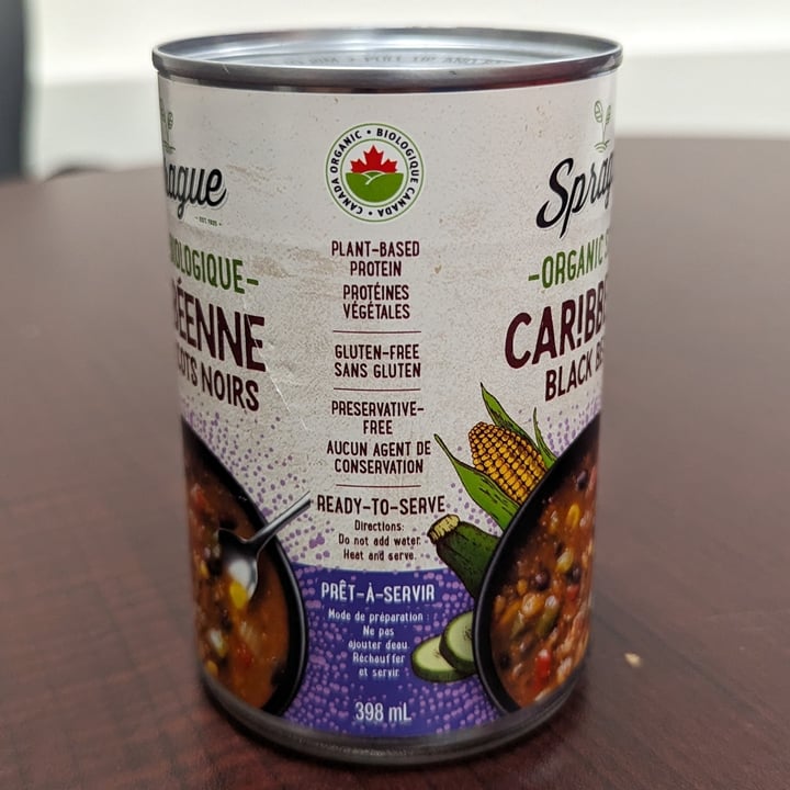 photo of Sprague  Car!bbean Black Bean Organic Soup shared by @stormm on  05 Mar 2024 - review