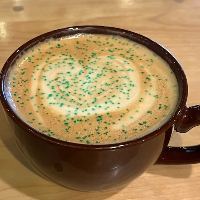 Photo of the dish “vegan glam rock latte”