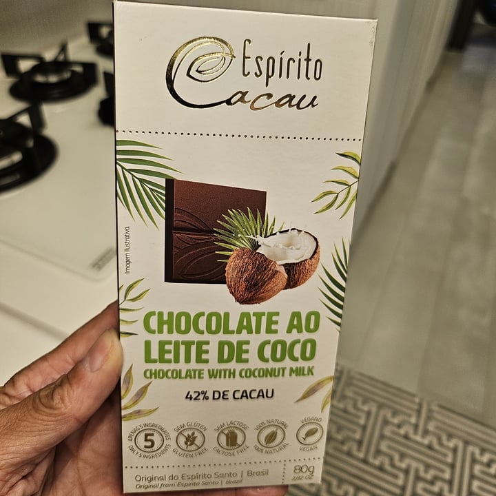 photo of Espírito Cacau Chocolate ao Leite de Coco shared by @iaraturrin on  08 Feb 2024 - review