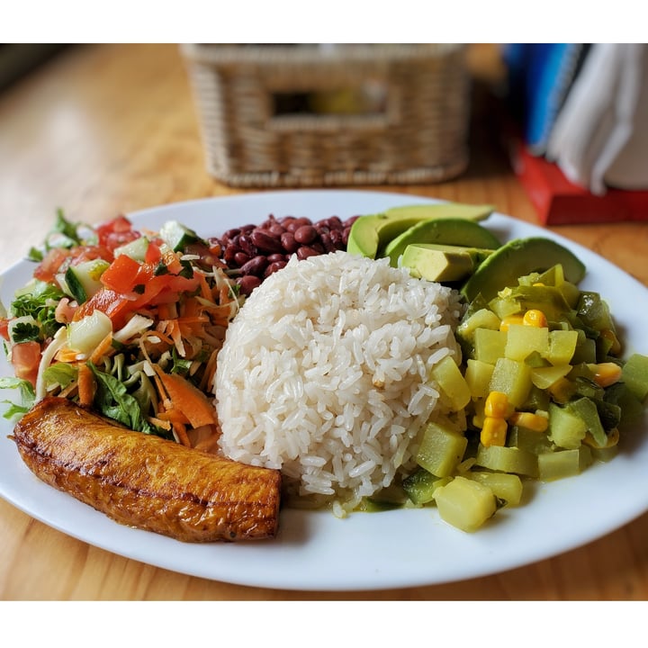 photo of SODA LA AMISTAD (Tipycal, Traditional & Cheap Food) Plato Típico Vegano shared by @vagrantvegan on  04 Feb 2024 - review