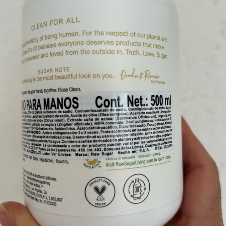photo of Raw Sugar Natural Hand Soap Lemon Sugar shared by @zullybee on  03 Mar 2024 - review