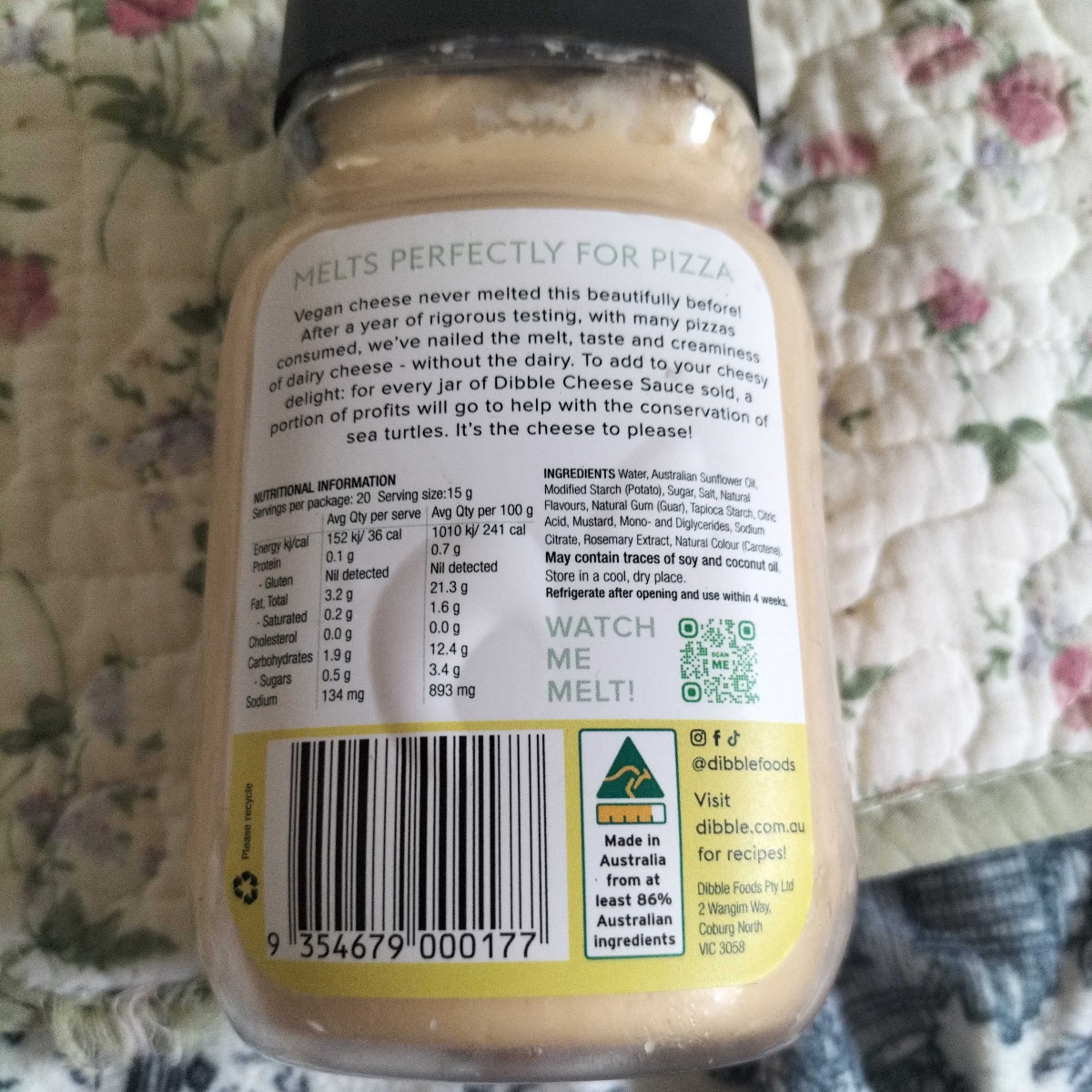 Cheese Sauce from Dibble - Vegan Product Reviews & Ratings | abillion