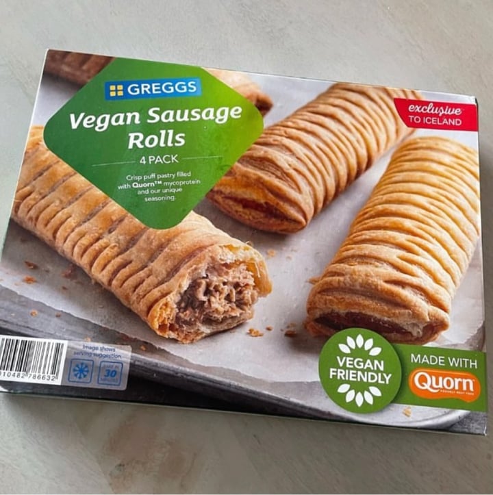photo of Greggs 4 Vegan Sausage Rolls shared by @abbieeats_ on  04 Jun 2025 - review