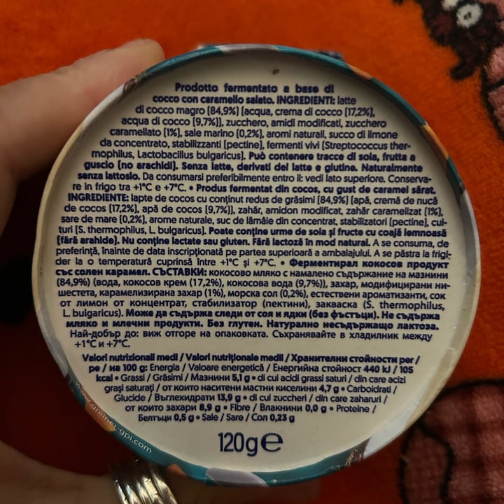 photo of Alpro Yogurt Coconut Salted Caramel shared by @parentesigraffa on  18 Apr 2025 - review