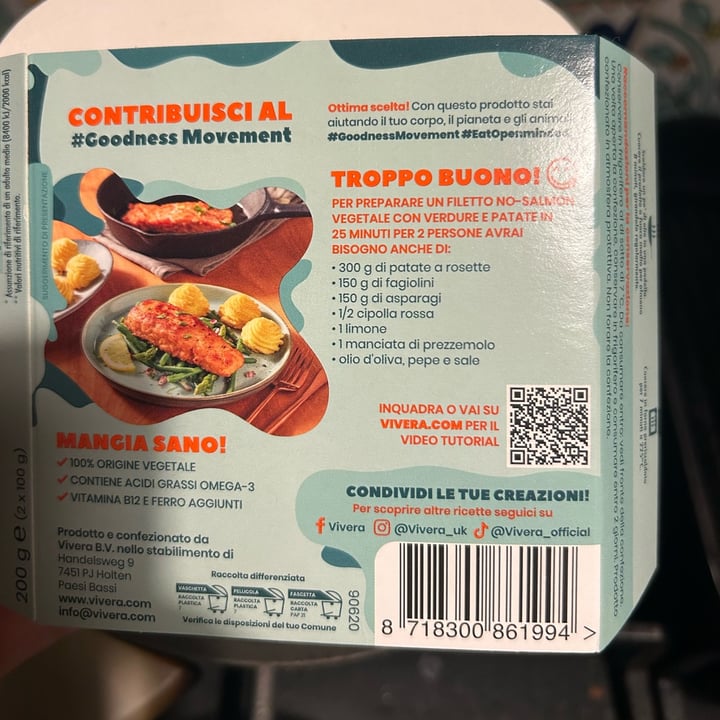 photo of salmone vivera salmone vegetale shared by @parentesigraffa on  24 Mar 2025 - review