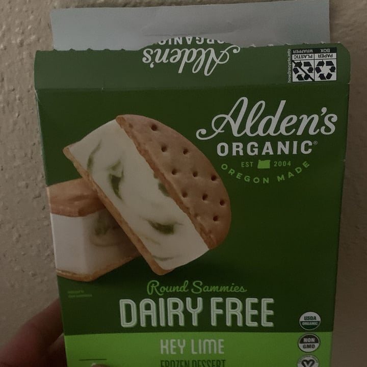 photo of Alden’s Organic Key Lime Frozen Dessert shared by @sustainablesam on  07 Apr 2024 - review