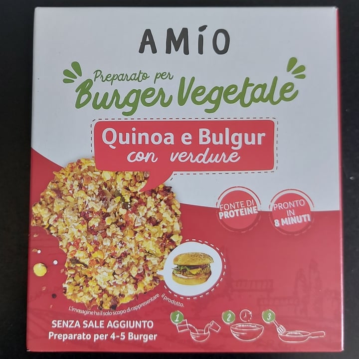 photo of Amío Burger Vegetale Quinoa e Bulgur shared by @raymats on  22 May 2025 - review