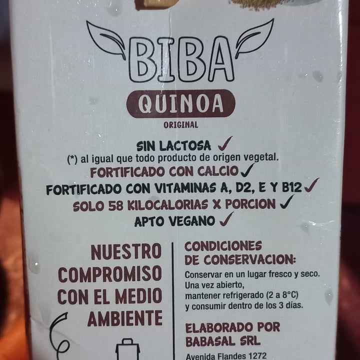 photo of biba quinoa Biba Quinoa bebida original shared by @gisegigi on  09 May 2024 - review