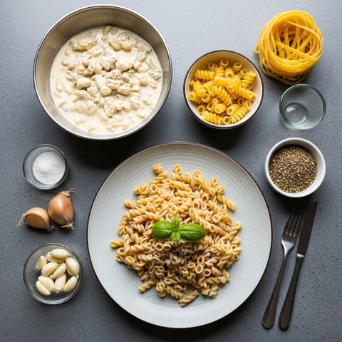 Effortless Creamy Vegan Pasta with Frozen Spinach & Cherry Tomatoes