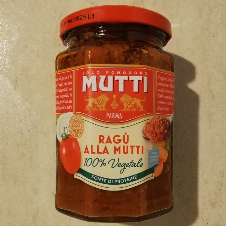 photo of Mutti Ragú Alla Mutti 100%Vegetale shared by @callmeancy on  20 Aug 2023 - review