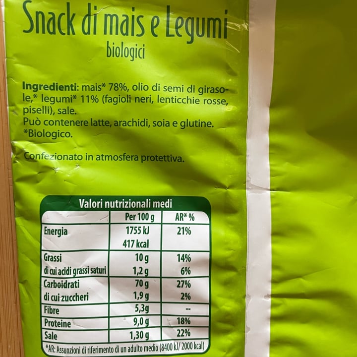 photo of Bio Snack di Mais e Legumi shared by @elle10 on  05 Aug 2025 - review