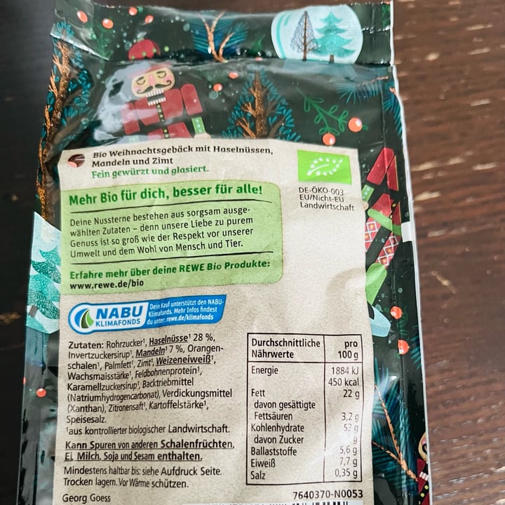 photo of Rewe Bio Nusssterne shared by @miba on  30 Dec 2024 - review