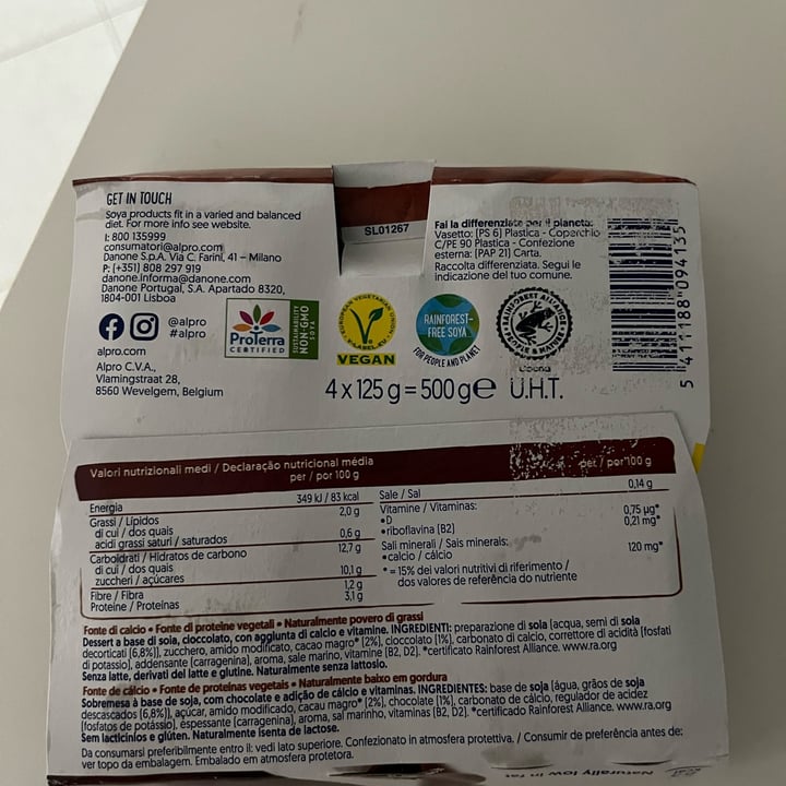 photo of Alpro budino shared by @emandenvs on  16 Oct 2023 - review