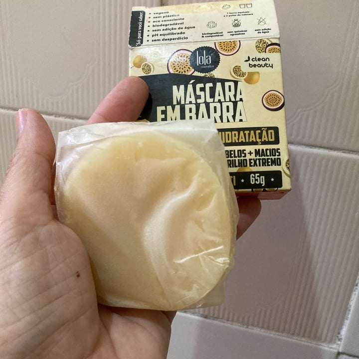 photo of Lola Cosmetics Máscara em Barra Hidratação Maracujá & Buriti shared by @allecrodrigues on  02 Mar 2025 - review