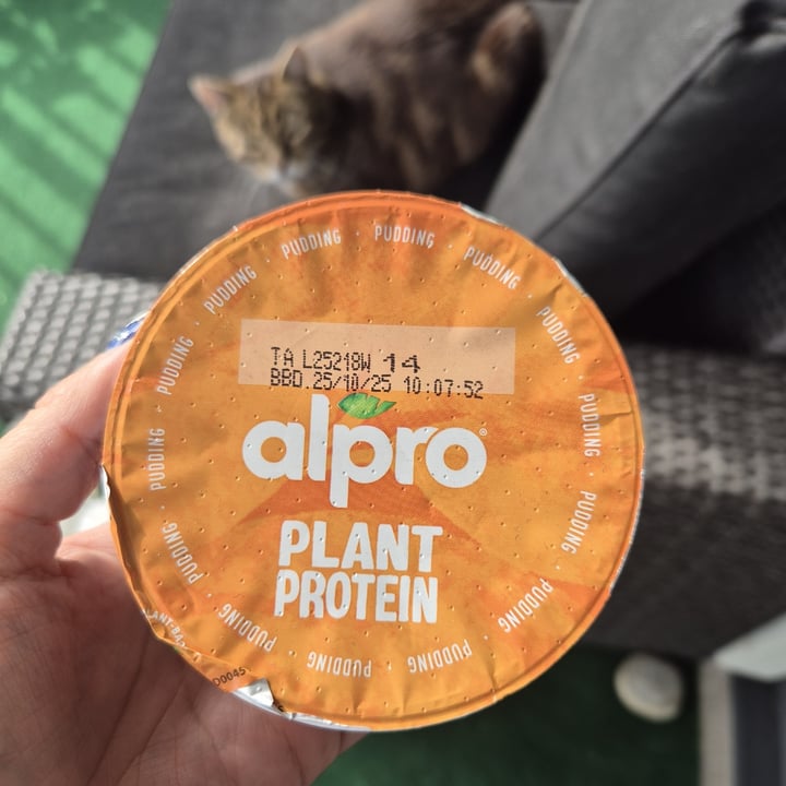 photo of Alpro plant protein caramel flavour pudding shared by @enkelvegan on  07 Oct 2025 - review