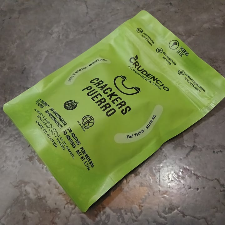 photo of Crudencio Crackers de puerro shared by @pinkvegan85 on  25 Nov 2024 - review