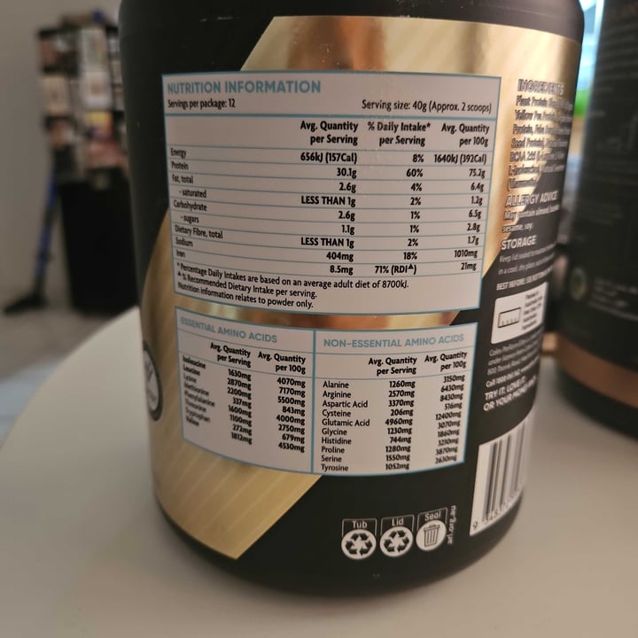 photo of Coles perform Elite Plant High Protein Powder Vanilla shared by @libbymw on  11 Mar 2024 - review