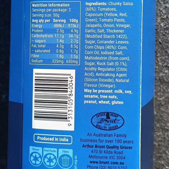 photo of Corn Harvest Rock Salt Corn Chips And Salsa shared by @tardisco on  10 Oct 2025 - review