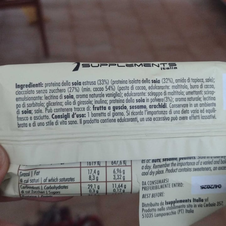 photo of Supplements italia Crispy Bar Nocciola shared by @dratini on  29 Jan 2024 - review