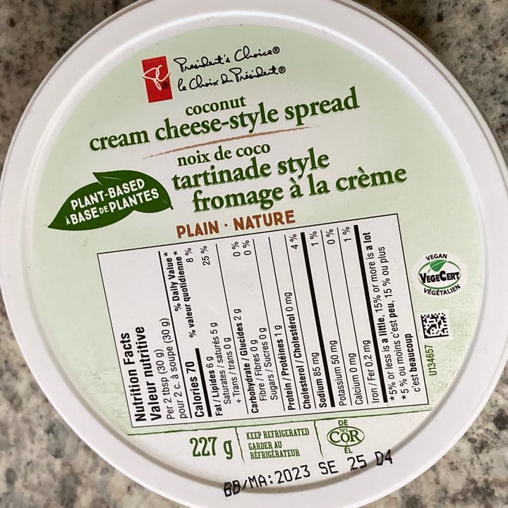 photo of President's Choice Cream Cheese-style Spread shared by @shlumpadinka on  16 Sep 2023 - review
