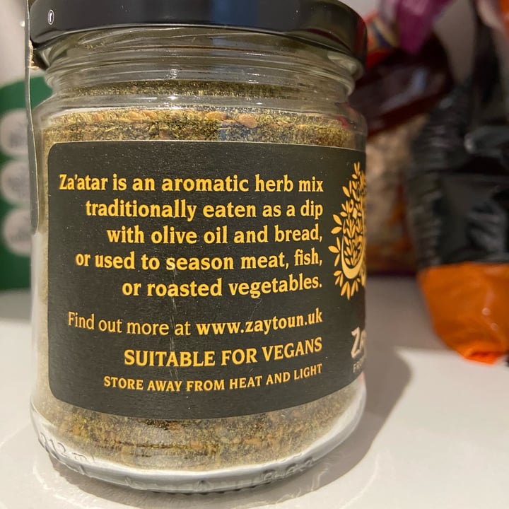 photo of Zaytoun Za’atar (zesty thyme herb mix) shared by @fxk on  06 Sep 2023 - review