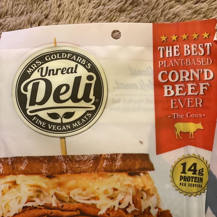 photo of Mrs. Goldfarb’s Unreal Deli Unreal CORN’D BEEF shared by @ivyridgevegan on  28 Sep 2023 - review