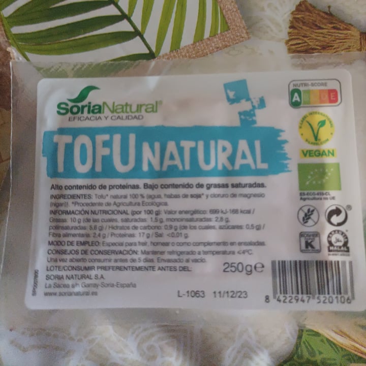 photo of Soria Natural Tofu Mediterraneo shared by @chelichurra on  22 Oct 2023 - review