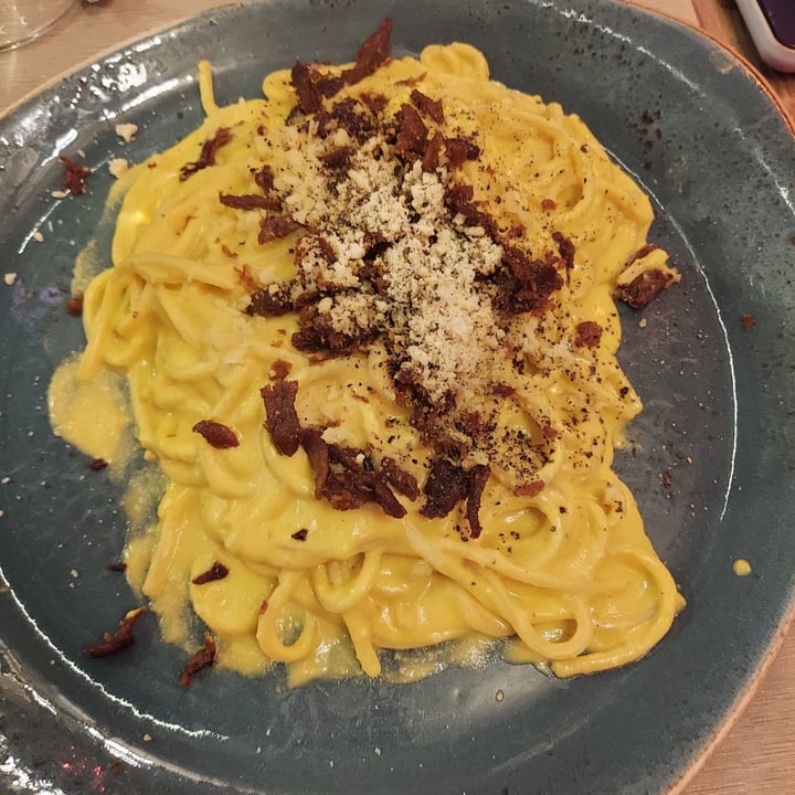 photo of Rifugio Romano Carbonara vegana shared by @ioana95 on  06 Feb 2024 - review